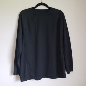💥 Men's black long sleeve tee size large